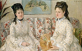 Berthe Morisot, deux soeurs sur un canap - GRANDS PEINTRES / Morisot